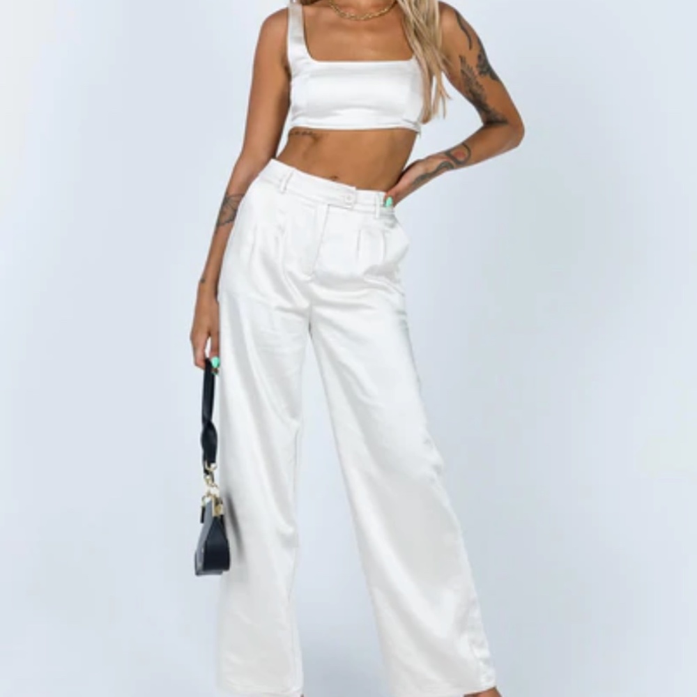 HUXLEY SET SATIN CHAMPAGNE - Princess Polly